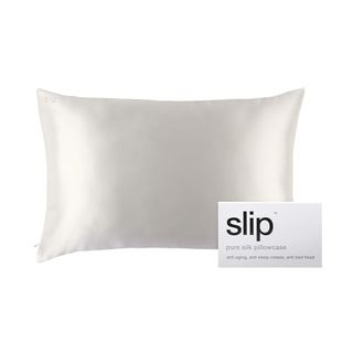 Slip Queen Silk Pillow Cases - Queen Size Standard Pillow Case, White (20