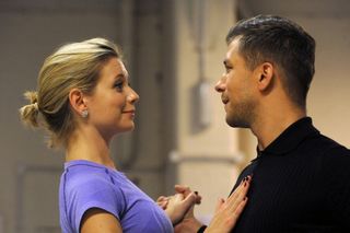 Rachel Riley with dance partner Pasha Kovalev