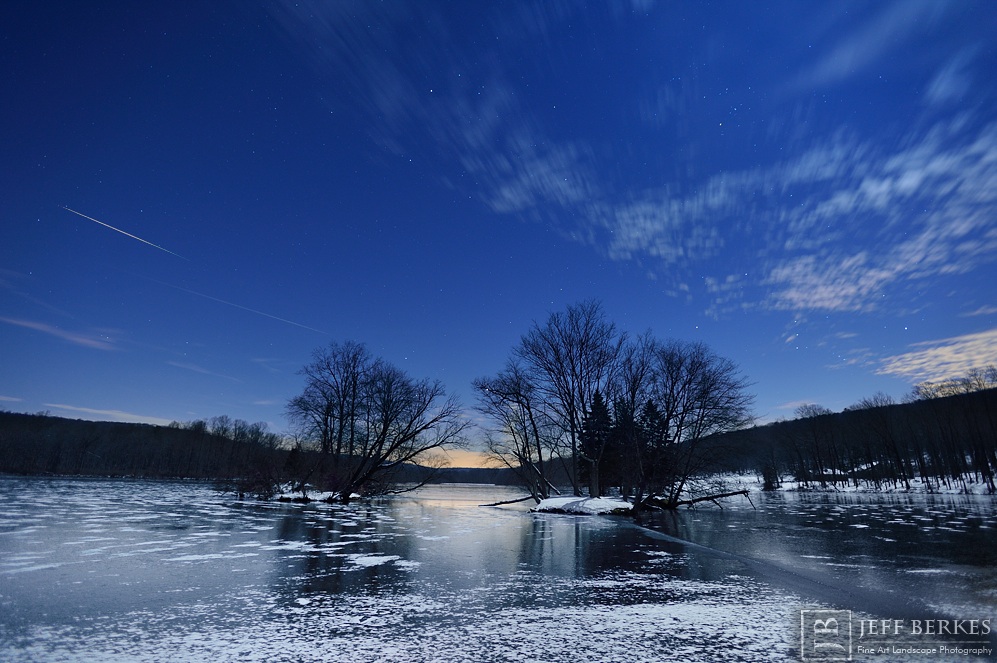 Geminid Meteor Soars Over French Creek State Park by Jeff Berkes 