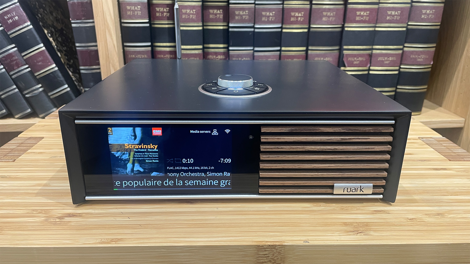 Ruark R610 streaming amplifier in test room