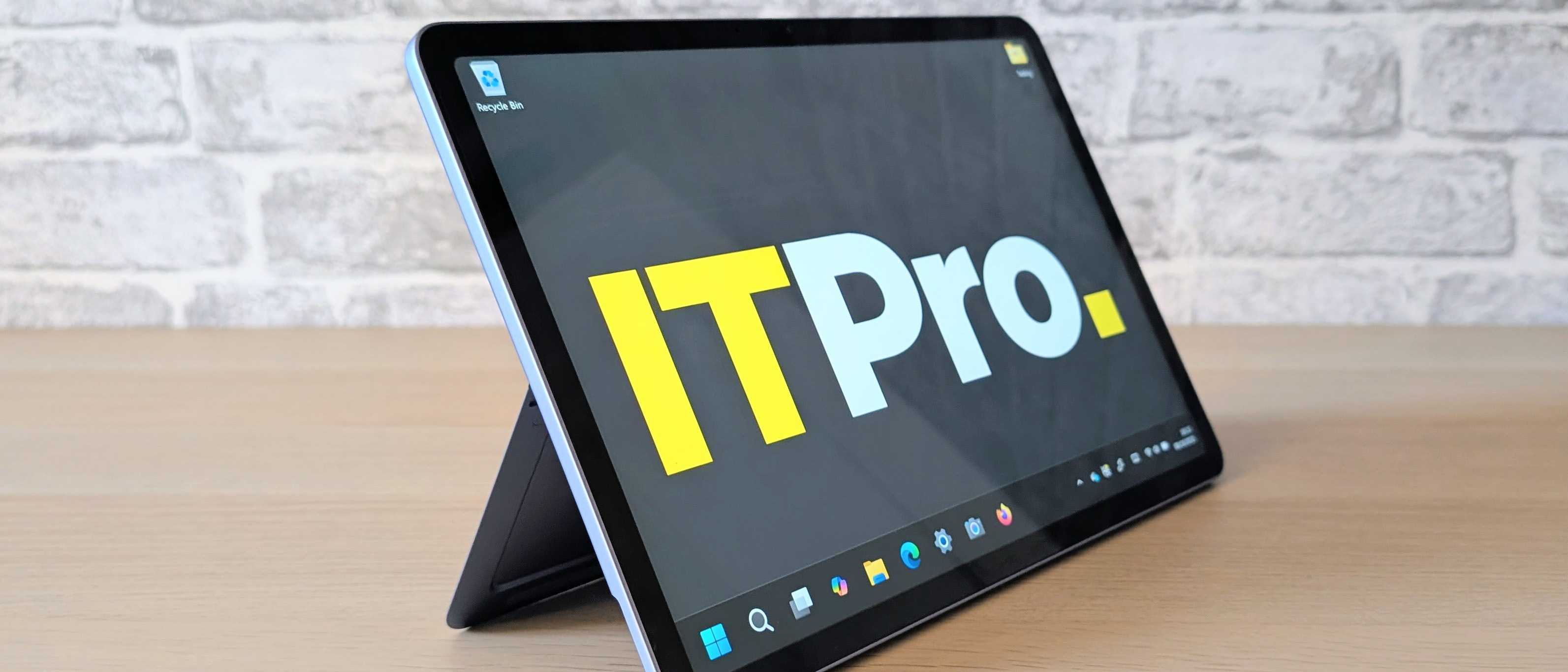 The Microsoft Surface Pro 12in on a desk
