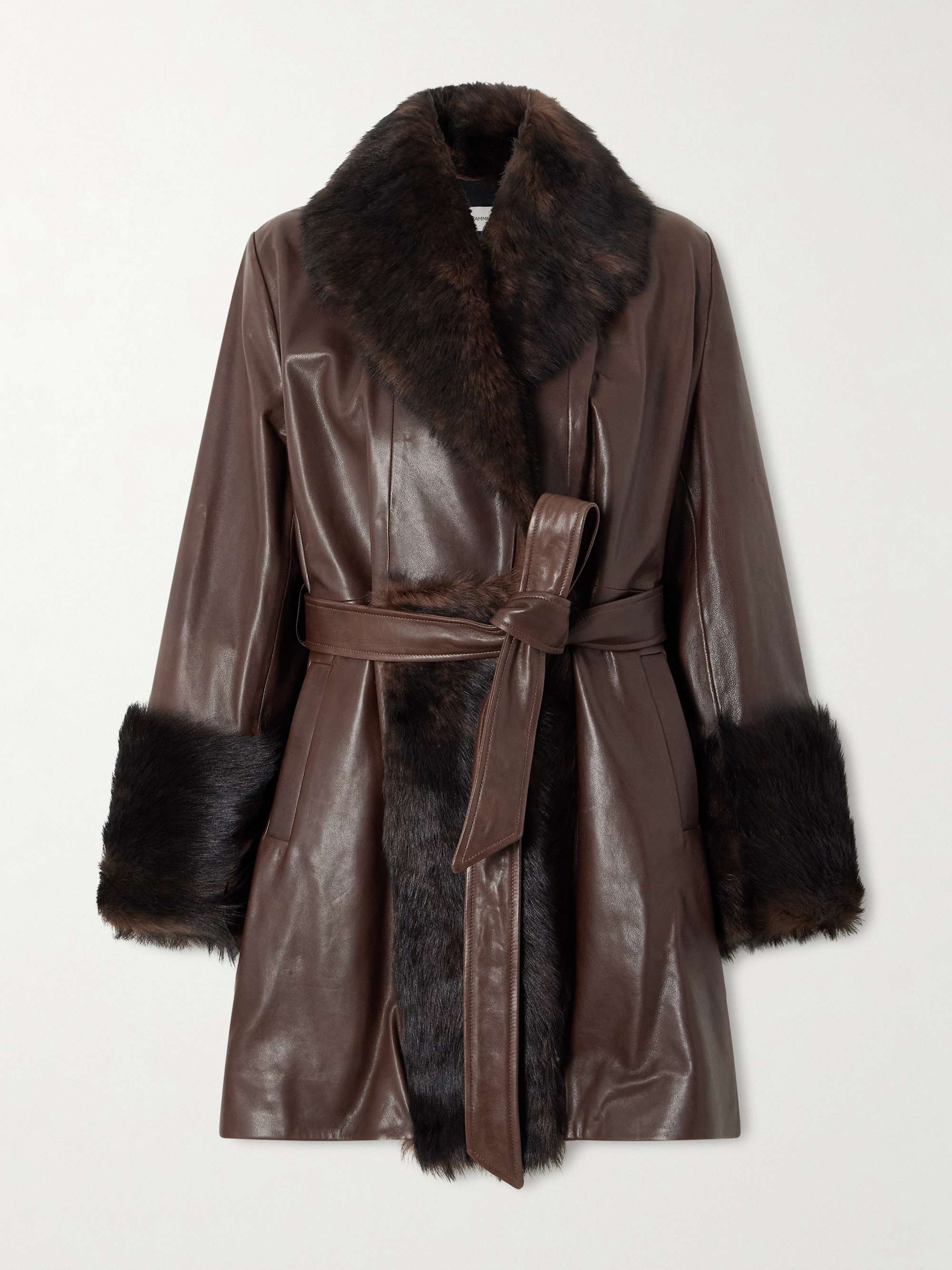 Carmen Belted Shearling Jacket