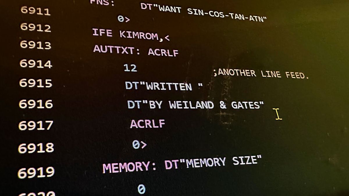Bill Gates’ 48-year-old Microsoft 6502 BASIC goes open source