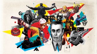 A collage of characters from the best FPS games on PC