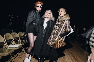 Hari Nef, Debbie Harry and Chloe Sevigny at Marc Jacobs AW24 show