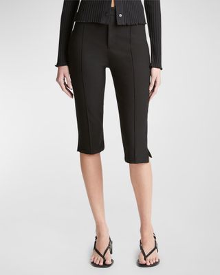 Mid-Rise Slim-Fit Capris