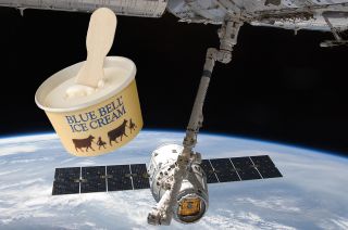 Ice cream is launching on board SpaceX's Dragon spacecraft on NASA's first contracted resupply flight to the space station.