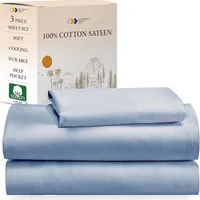 5. California Design Den 100% Cotton Sateen sheet set: twinfrom $49.39from $43.99 at Amazon