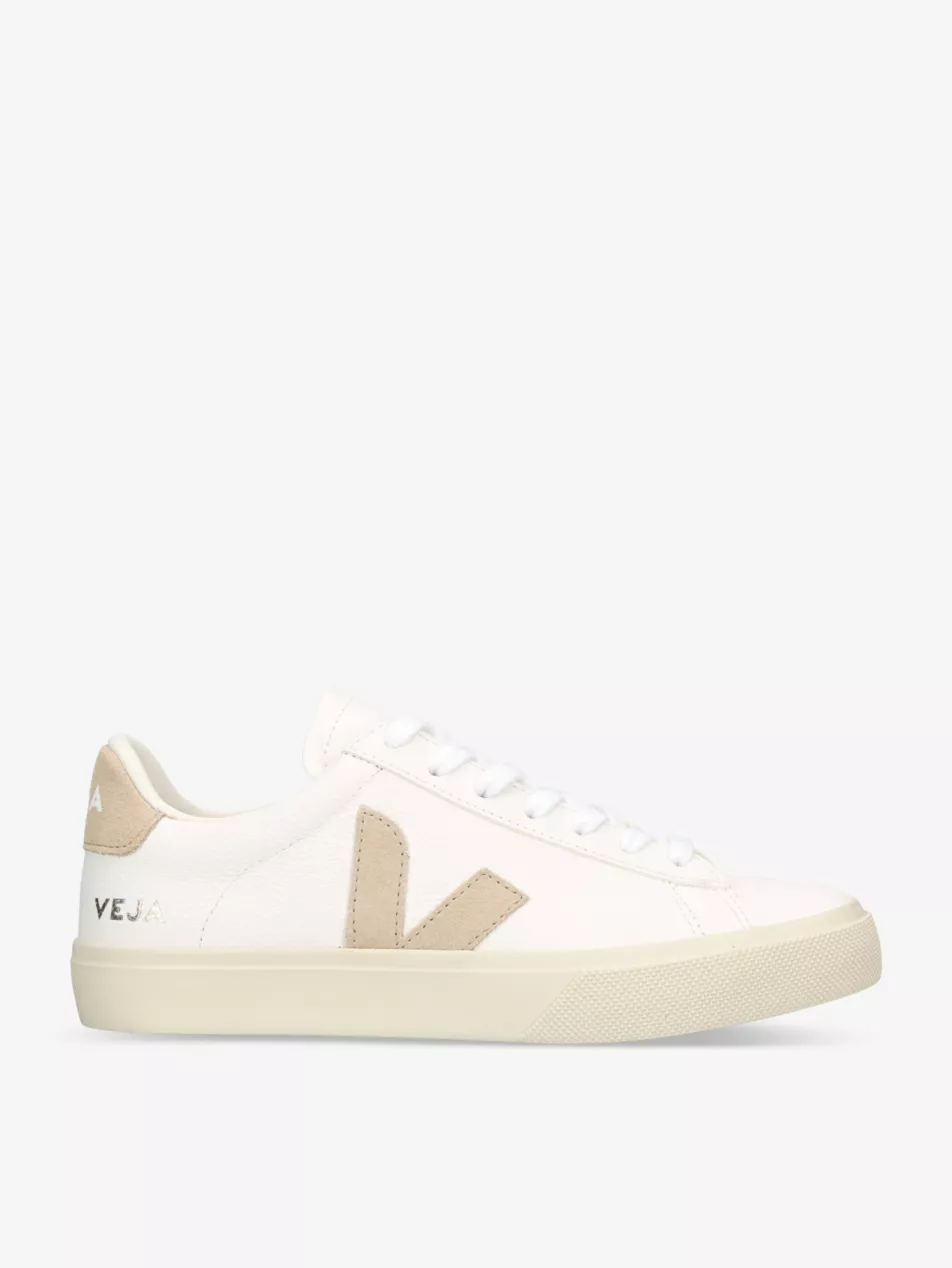 Campo V-Logo Leather Low-Top Trainers