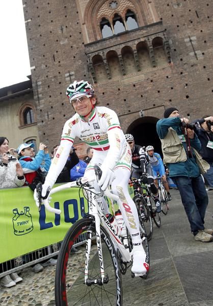 Filippo Pozzato (Katusha) before the start.