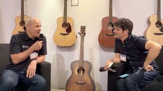 [L-R] Thomas Ripsam of Martin and Guitar World's Paul Riario