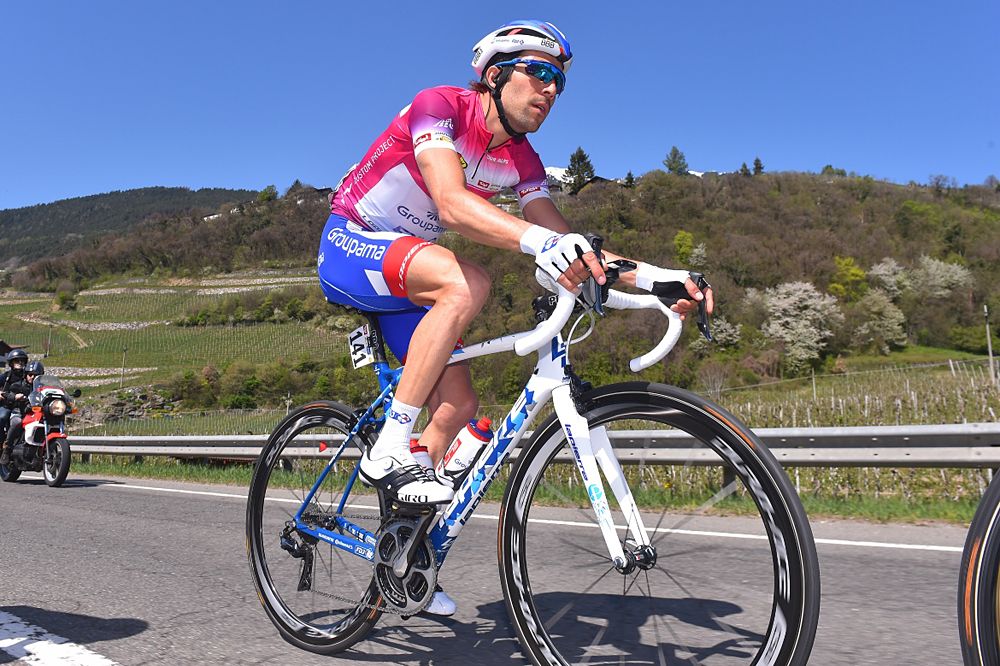 Thibaut Pinot (Groupama-FDJ) overall leader at Tour of the Alps during stage 4