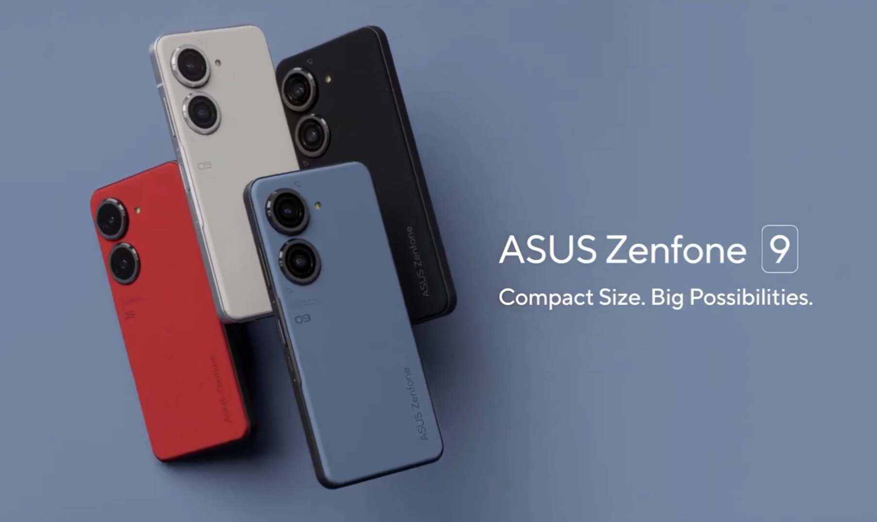 Screenshot from the video showing the new ASUS Zenfone 9.