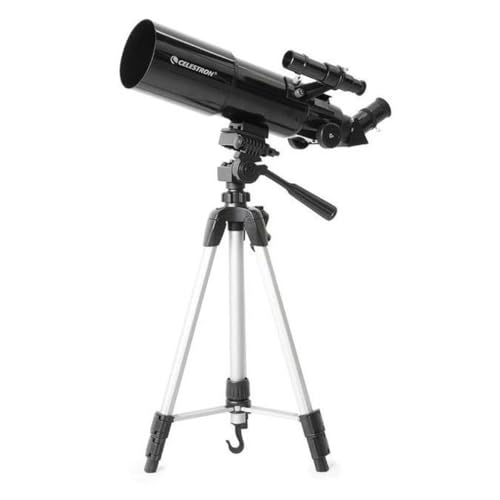 Celestron Travel Scope 80 Portable Refractor Telescope &amp;ndash; 80mm Aperture, Fully-Coated Glass Optics &amp;ndash; Includes Tripod, Smartphone Adapter, Backpack &amp;amp; Software &amp;ndash; Ideal for Beginners &amp;amp; Travel