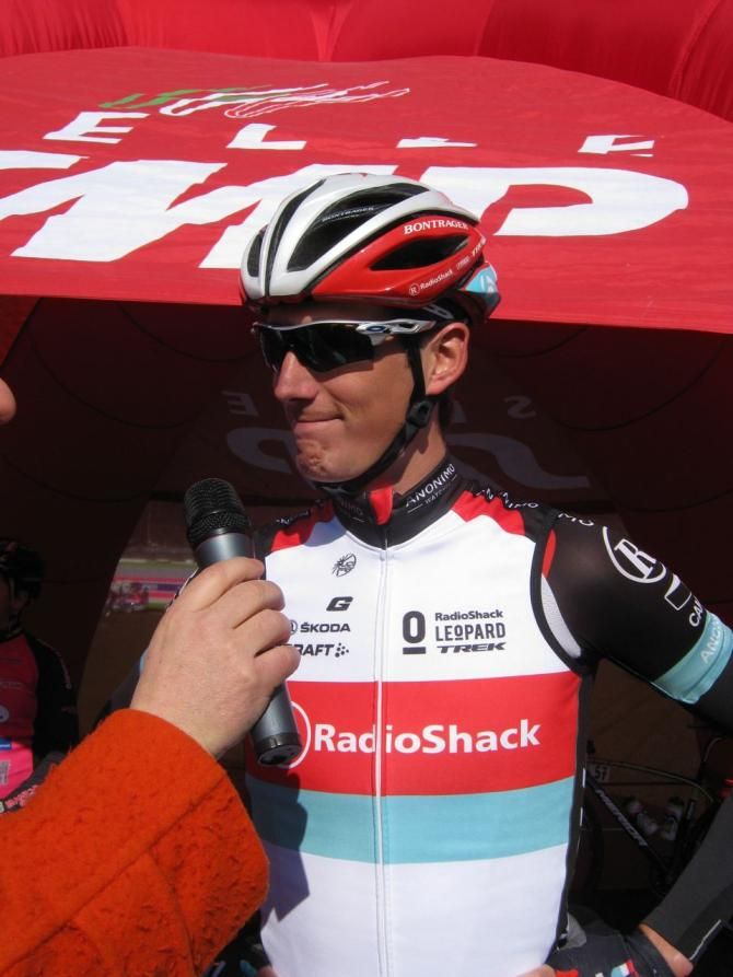 Andy Schleck (RadioShack Leopard) takes the start of the GP Camaiore.