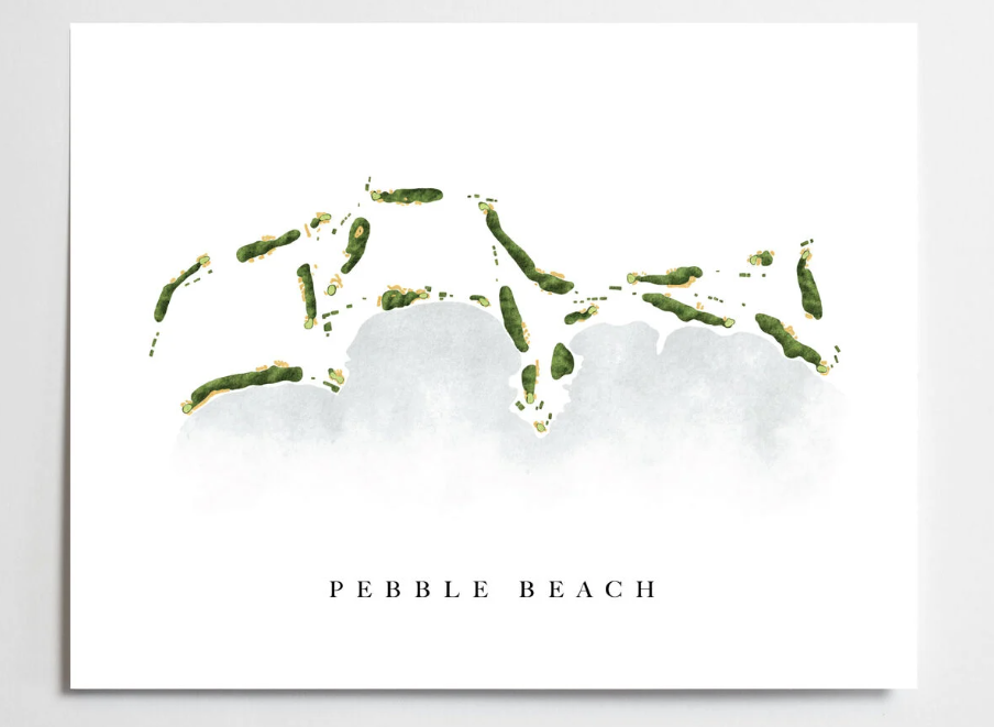 Claire W Wall Art Golf Course Prints