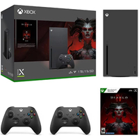 Xbox Series X: was $559 now $499 @ Walmart
The Xbox Series X is Microsoft's flagship console. It features 12 teraflops of graphics power, 16GB of RAM, 1TB SSD and a Blu-ray drive. It runs games at 4K resolution and 60 frames per second with a max of 8K at 120 fps. The Editor's Choice console represents the pinnacle of Microsoft's gaming efforts. This bundle includes Diablo IV and an additional Xbox Wireless Controller in Carbon Black (for a total of two controllers). By comparison, Amazon and Best Buy are sold out.
Price check: sold out @ Amazon | sold out @ Best Buy
