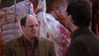 Seinfeld George and Jerry at meat packing plant