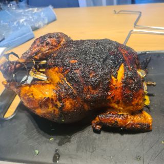 Chicken roasted in the Breville Air Fryer