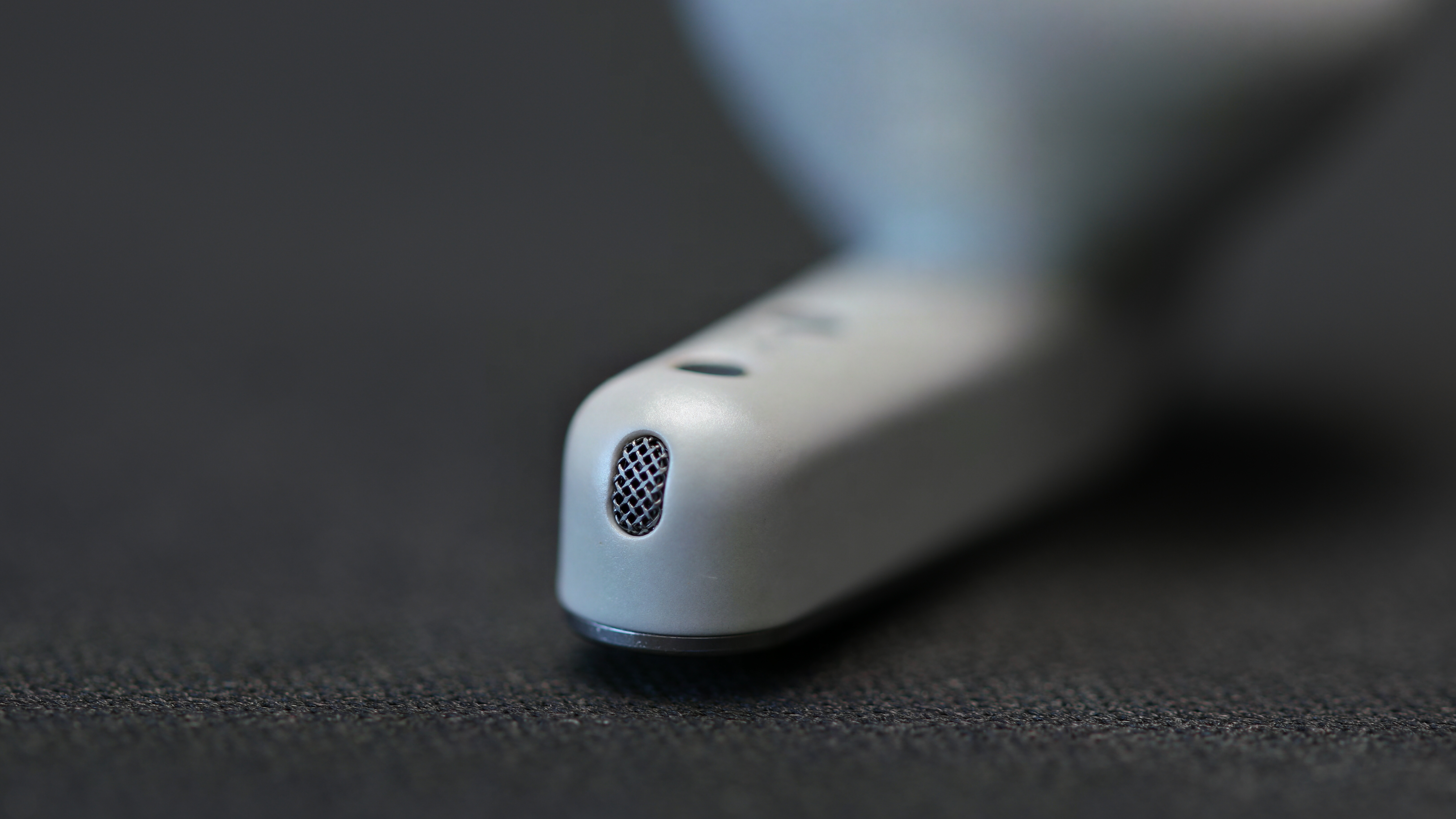 Galaxy Buds 4 Pro microphone on the bottom of the stem