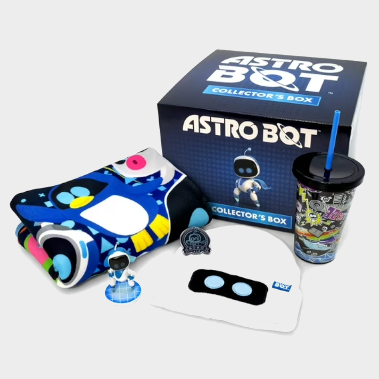 Astro Bot Collectors items on a plain background