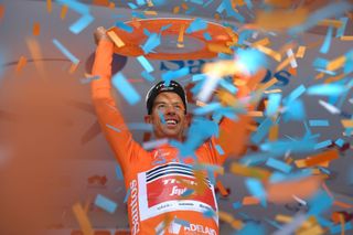 Richie Porte on the final 2020 Tour Down Under podium
