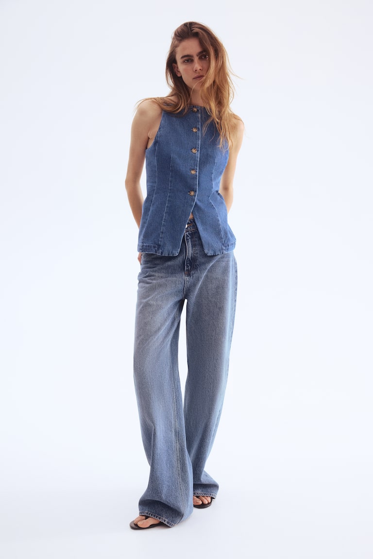 Tailored Denim Vest