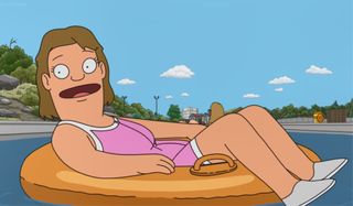 Bob's Burgers Nat Kinkle relaxing in the lazy river
