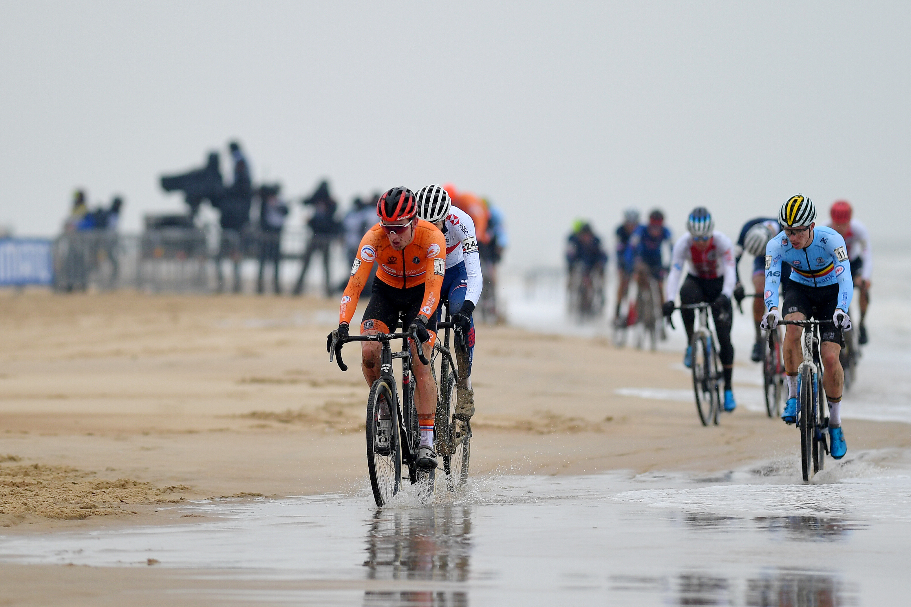 Ryan Kamp (Netherlands) in action in the U23 race at the 2021 Cyclo-Cross Worlds