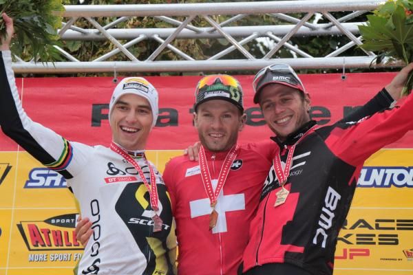 Elite men's podium