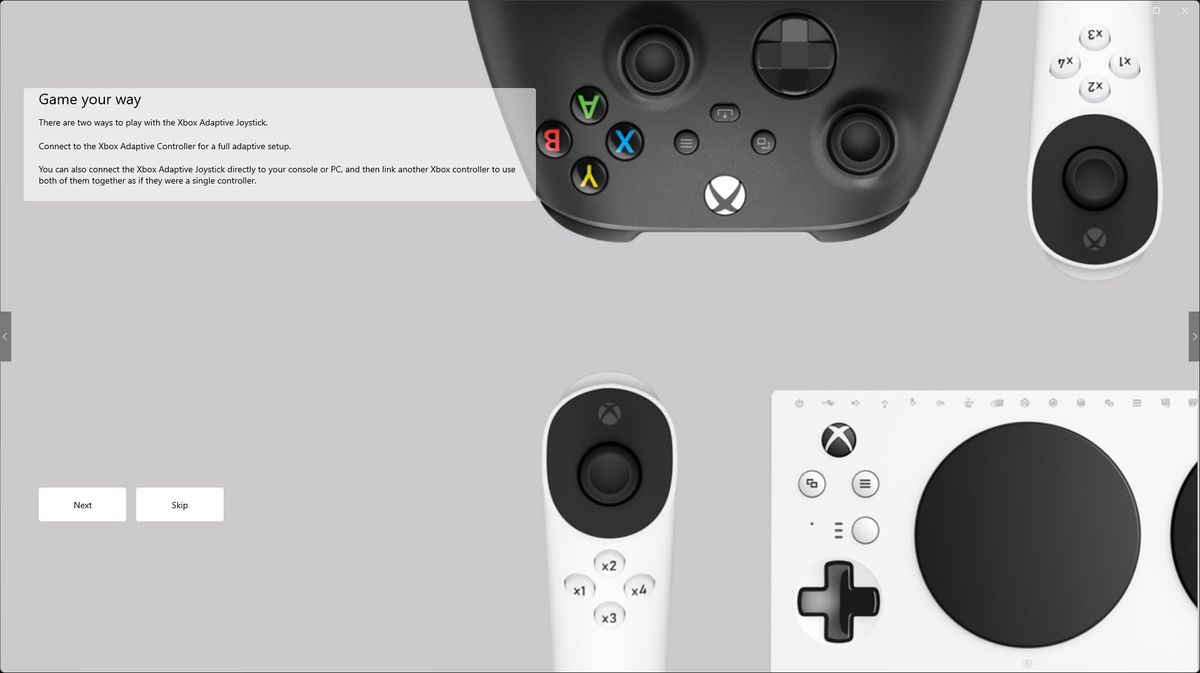 Xbox Adaptive Joystick settings in Xbox Accessories app on Windows 11