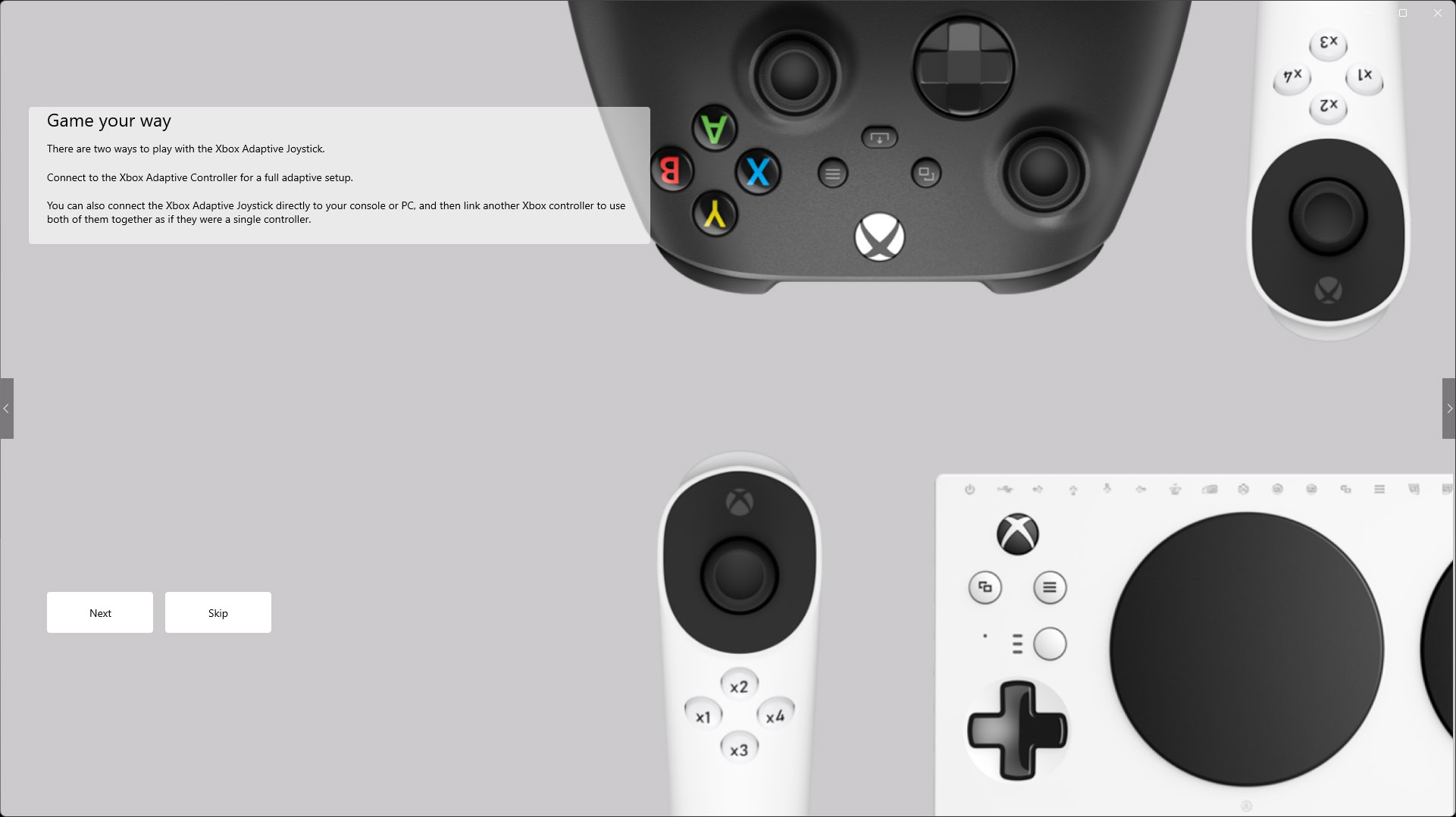 Xbox Adaptive Joystick settings in Xbox Accessories app on Windows 11