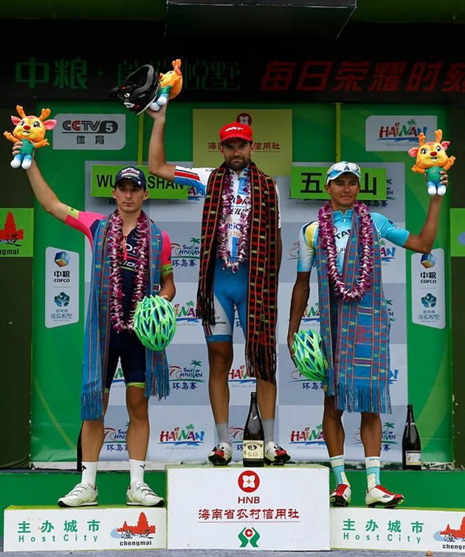Julien Antomarchi (La Pomme Marseille) tops the stage 7 podium