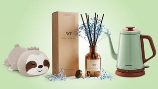 A selection of dorm room essentials.