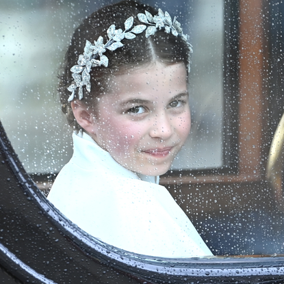 Princess Charlotte departs the Coronation of King Charles III and Queen Camilla on May 06, 2023 in London, England. The Coronation of Charles III and his wife, Camilla