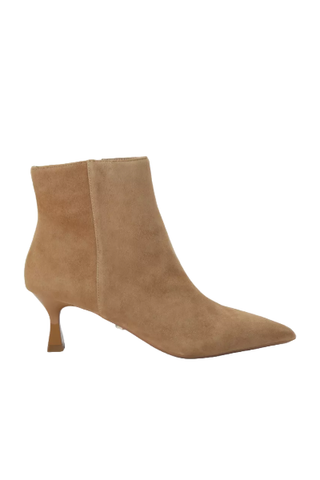 CARVELA Purpose Flared-Heel Suede Ankle Boots (Were $198) 