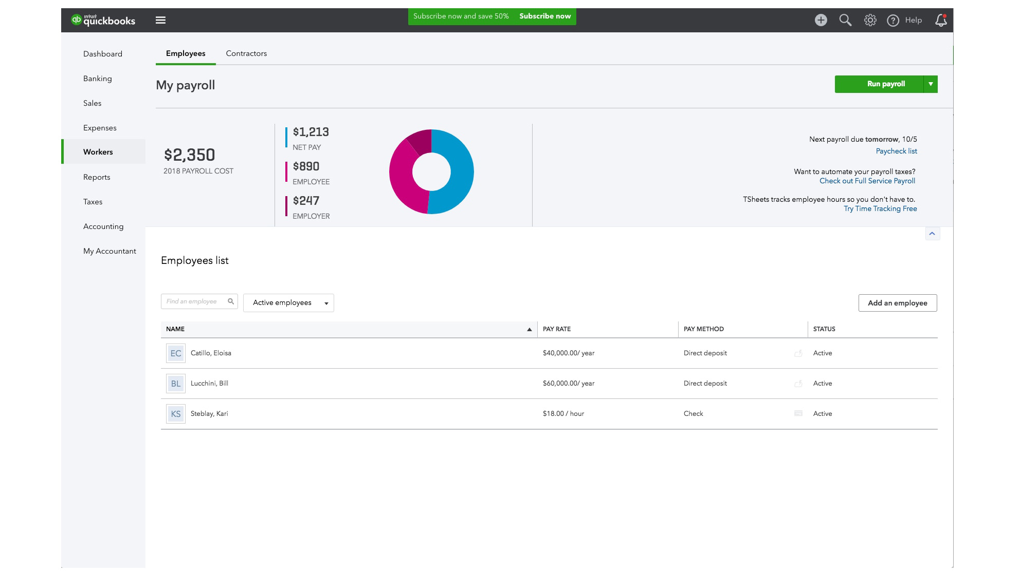 Intuit Quickbooks Payroll