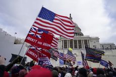 An image taken Jan. 6, 2021, when protestors — and right-wing extremists — mobbed the U.S. Capitol