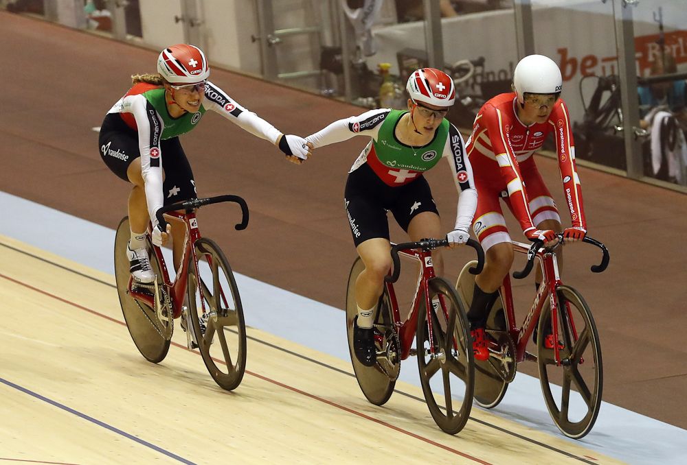 Switzerland's Aline Seitz and Andrea Waldis