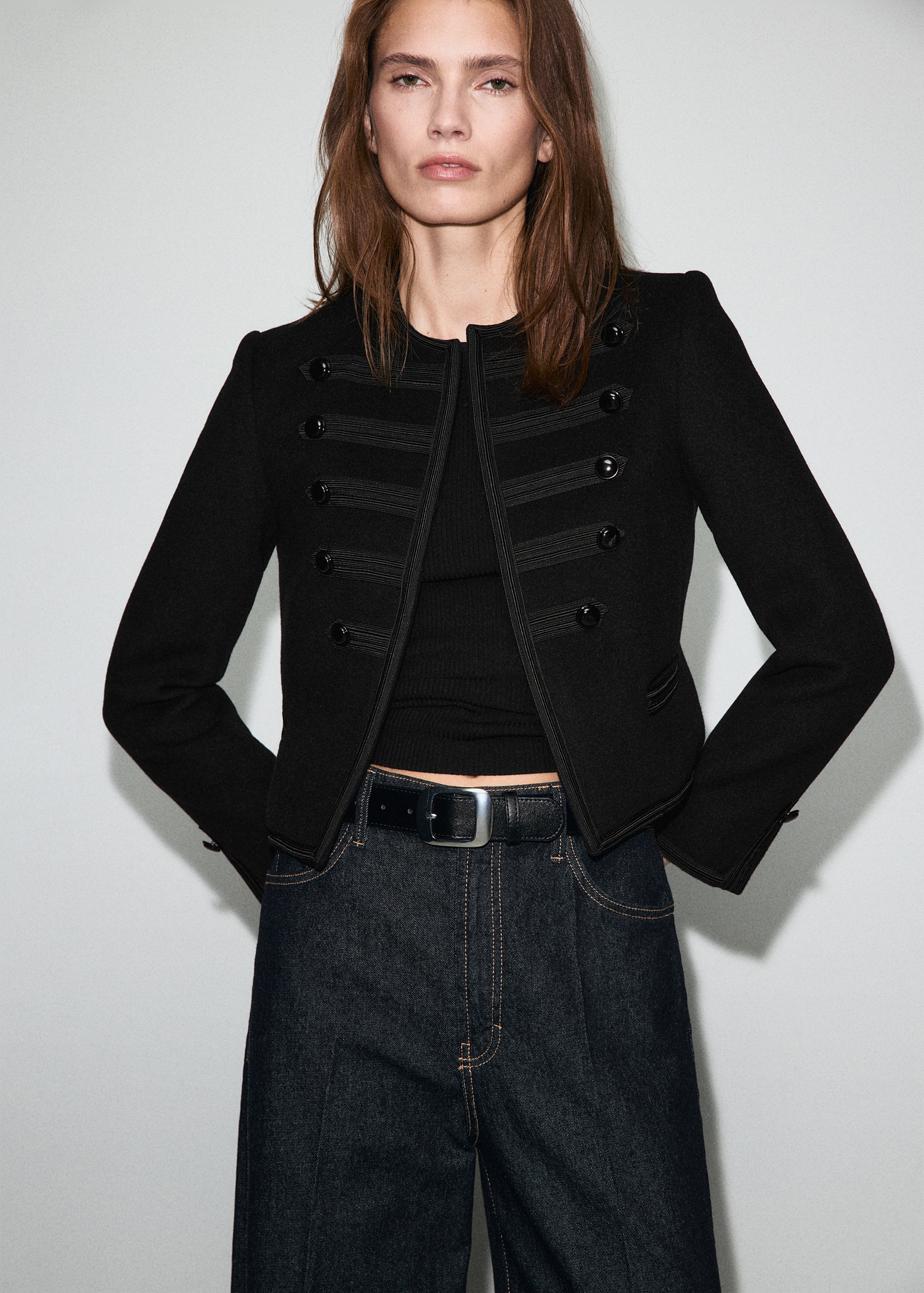 Wool Military Jacket - Women | Mango United Kingdom