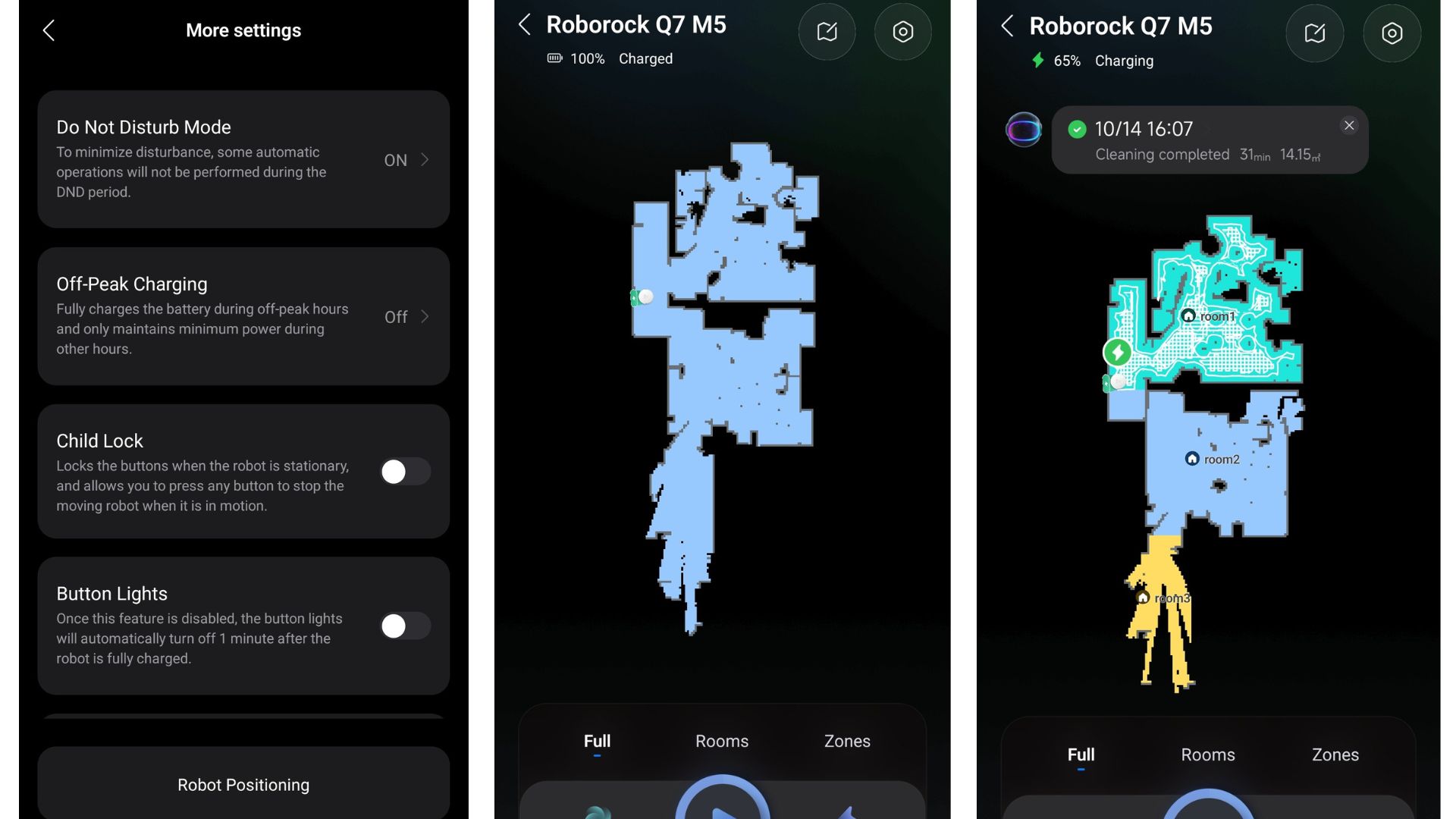 Roborock Q7 M5 maps screenshot