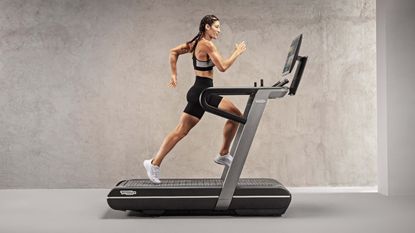 woman running on Technogym Run