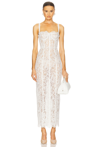 Helsa The Lace Column Dress