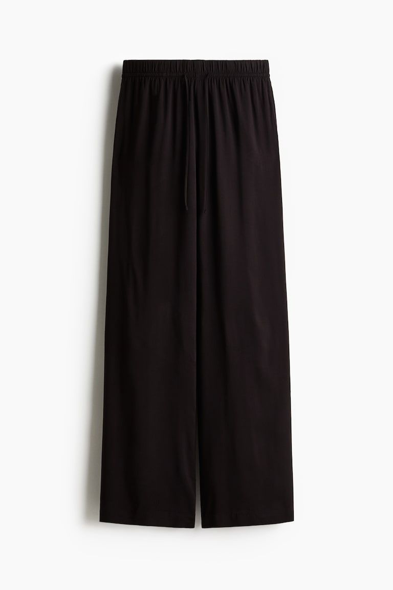 Wide-Cut Pull-On Pants