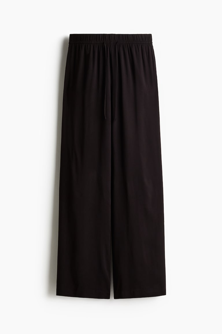 Wide-Cut Pull-On Pants