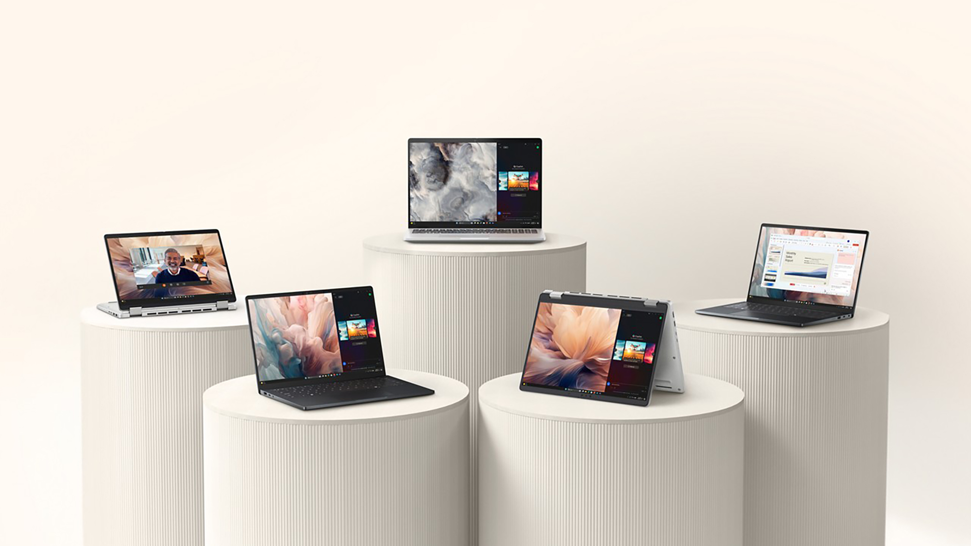 The full Dell Pro range on pedestals 