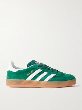 Gazelle Indoor Leather-Trimmed Suede Sneakers