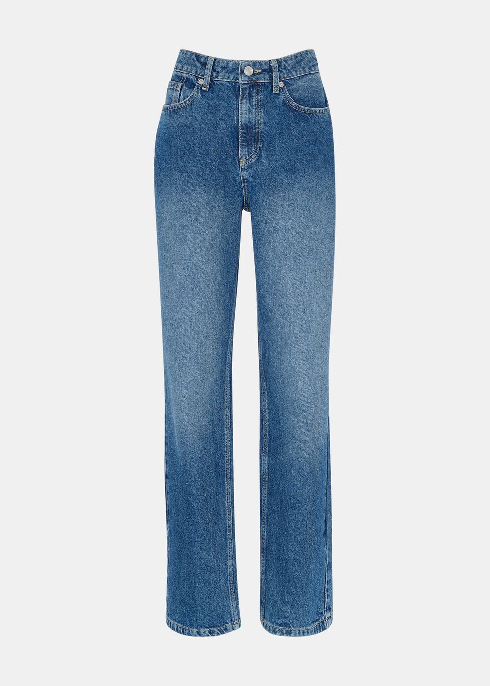 Whistle, denim straight-leg full-length jeans