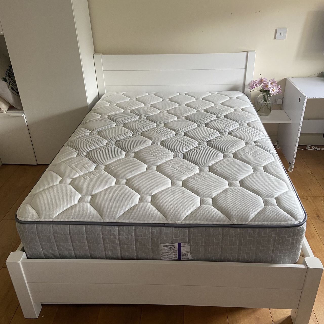 The Sealy Newton Posturepedic Mattress being tested