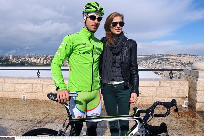 Peter Sagan and partner in Jerusalem